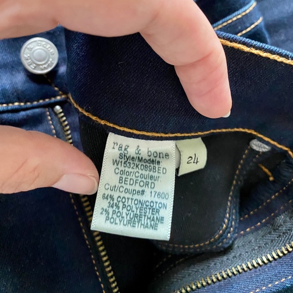 Rag & Bone High Rise Skinny Jeans - Picture 2 of 9